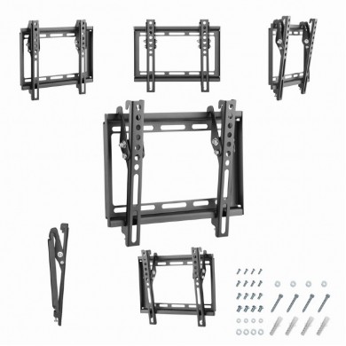 TV-Wall Mount for 23-42&rdquo;- Gembird &rdquo;WM-42T-04&rdquo;, up to 8 degrees tilting, max. 35 kg, distance TV to Wall: 20.5 mm, max. VESA  200 x 200, Black