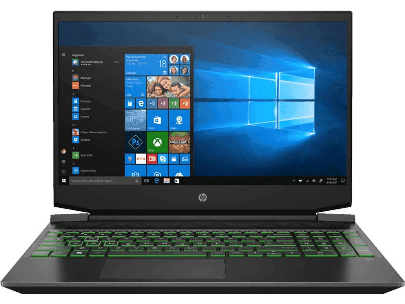 Laptop 15.6" HP Pavilion Gaming 15 / Intel Core i5 / 16GB / 512GB SSD / GTX 1650 / Shadow Black with Acid green pattern